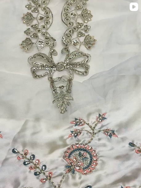 3PC SILK EMBROIDED DRESS
