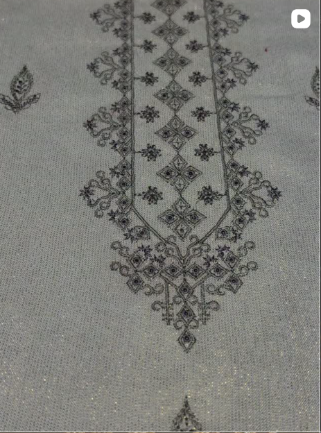 3PC WINTER EMBROIDED DRESS