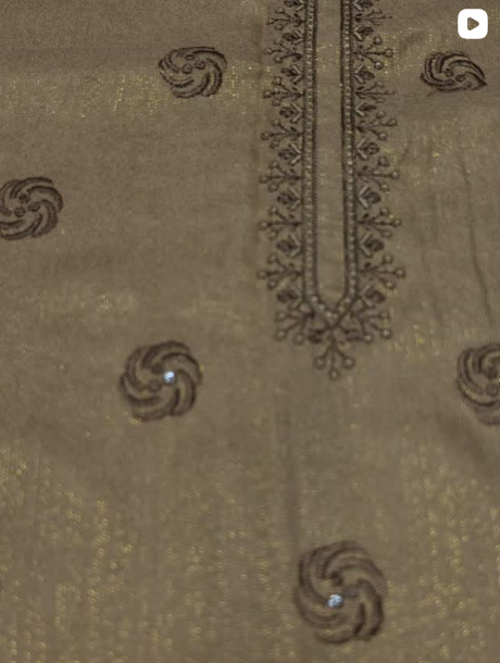 3PC WINTER EMBROIDED DRESS