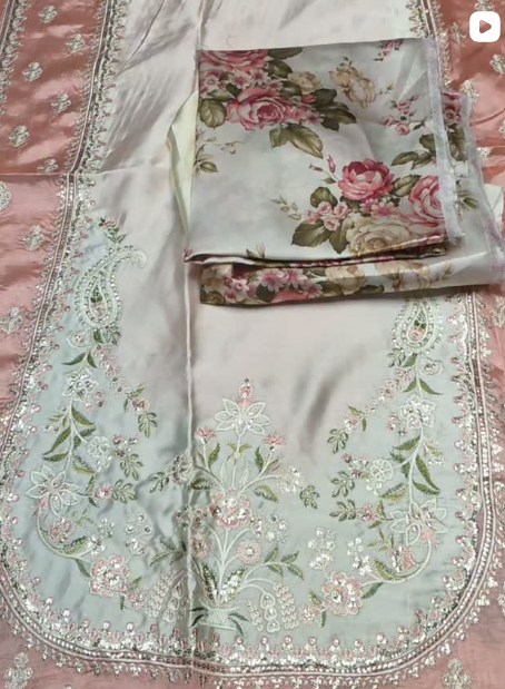 2PC SILK FANCY DRESS