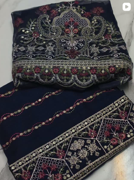 3PCS WINTER  EMBROIDED SUIT