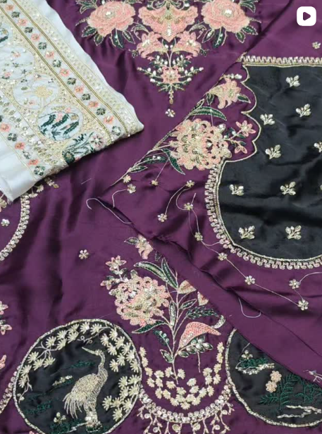 2PC SILK FANCY DRESS
