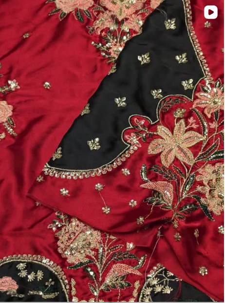 2PC SILK FANCY DRESS