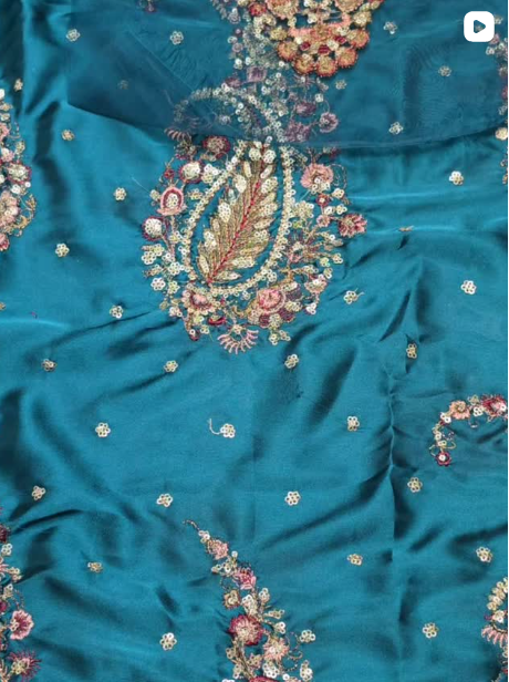2PC SILK FANCY DRESS