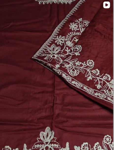 3PC WINTER EMBROIDED DRESS