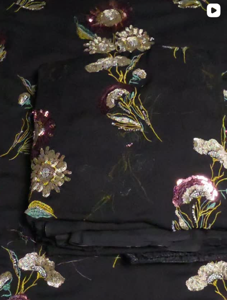 3PC SHIFOON CUT DANA DRESS
