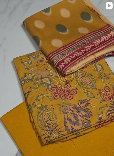 3PC WINTER DHANAK DRESS