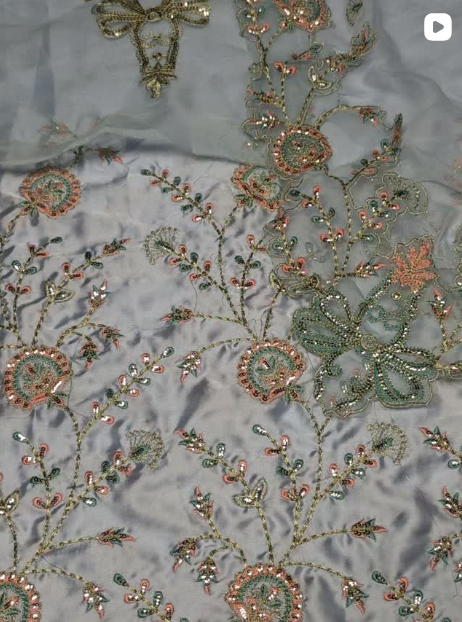 3PC SILK EMBROIDED DRESS