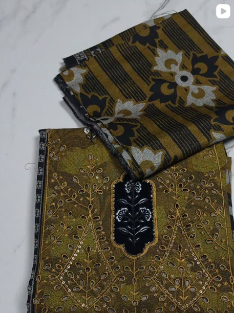3PC WINTER KHADDER DRESS