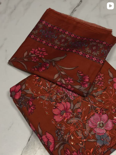3PC WINDER DHANAK DRESS