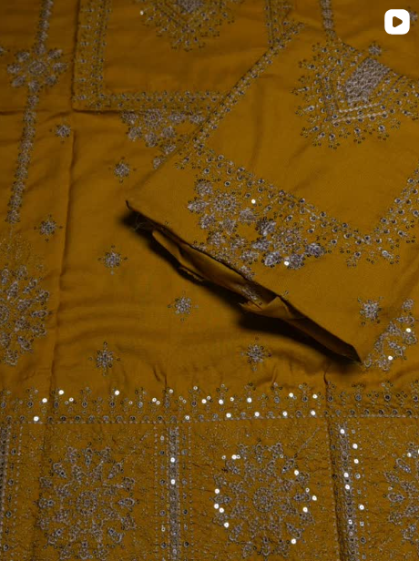 2PC WINTER EMBROIDED DRESS
