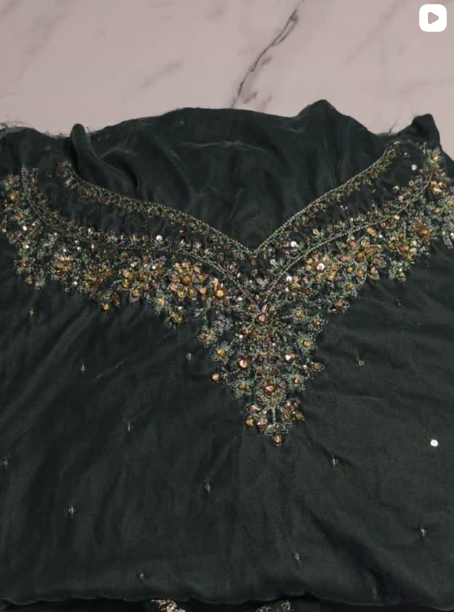 1PC VELEVT KURTI DRESS