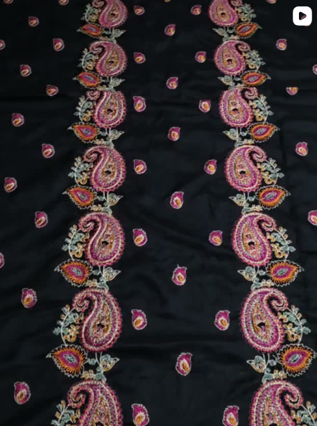 2PC DHANAK EMBROIDED DRESS