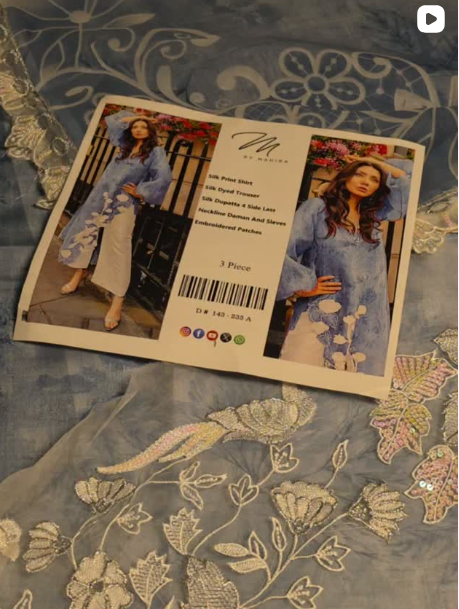 3PC SILK PRINTED DRESS