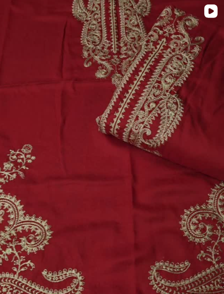 3PC DANAK EMBROIDED DREES