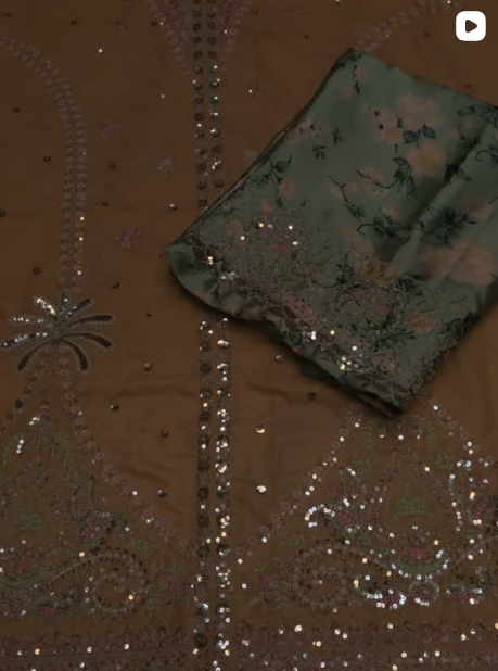 2PC VELVET SHIRT WITH SILK TROUSER