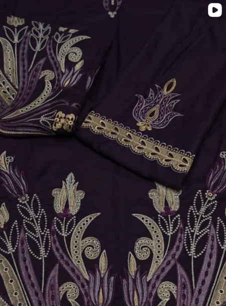 2PC DHANK EMBROIDED DRESS