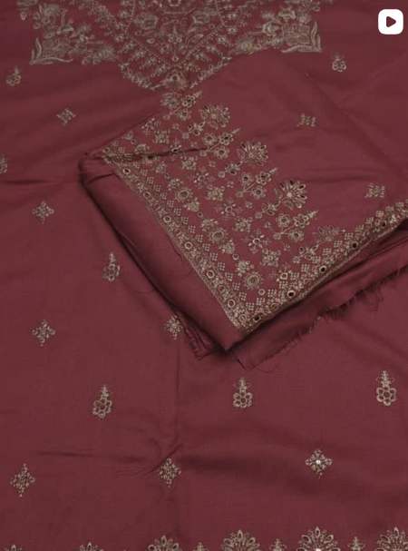 2PC DHANK EMBROIDED DRESS