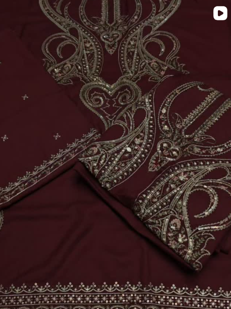2PC DHANK EMBROIDED DRESS