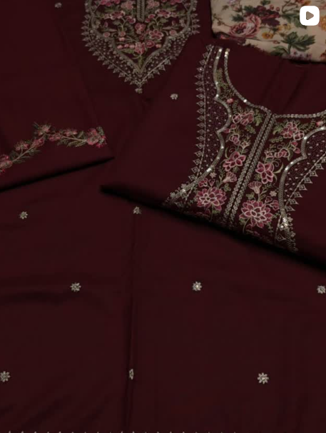 2PC DHANAK EMBROIDED