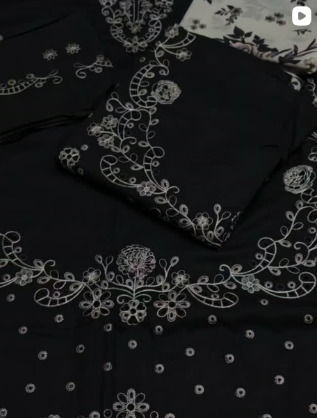 2PCS EMBROIDED WINTER SUIT