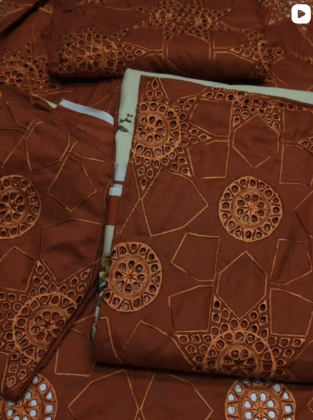 2PC DHANAK CHICKENKARI DRESS