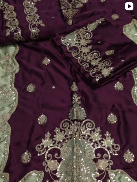 3PC SILK FANCY DRESS