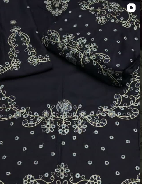 2PC DHANAK EMBROIDED DRESS