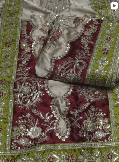 2PC SILK FANCY DRESS
