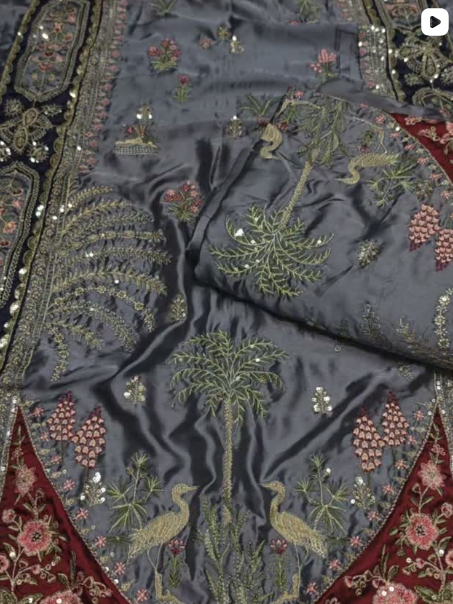 2PC SILK FANCY DRESS