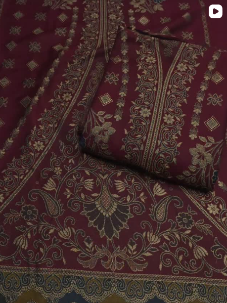 3PC PASHMINA JACUARD DRESS