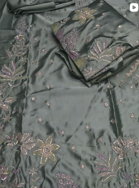 3PCS SILK SUIT