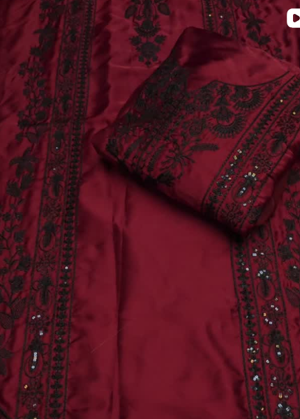 3PCS SILK SUIT
